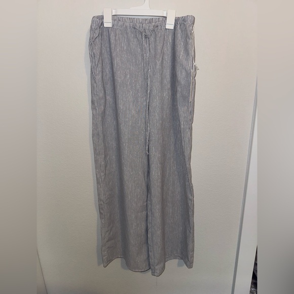 Sienna Sky Pants - Sienna Sky Blue and White Striped Pants